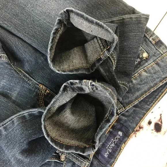 Rocawear Classic Embellished Pockets Blue Jeans 5 - Picture 7 of 9